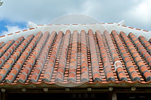 Okinawan house's roof