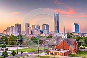 Oklahoma City, Oklahoma, USA downtown skyline