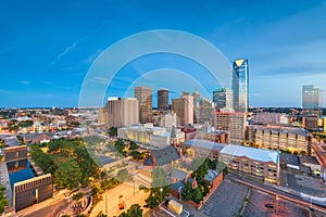 Oklahoma City, Oklahoma, USA downtown skyline