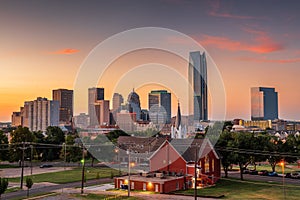 Oklahoma City, Oklahoma, USA Downtown Skyline