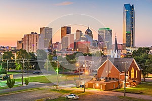 Oklahoma City, Oklahoma, USA downtown skyline photo