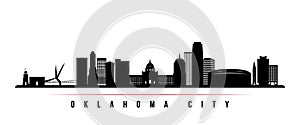 Oklahoma City skyline horizontal banner.