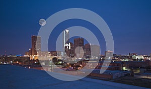 Oklahoma City skyline at night