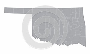 Oklahoma counties map