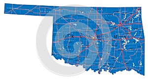 Oklahoma state political map
