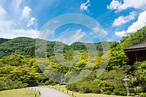 Okochi Mountain Villa Okochi Sanso Villa in Kyoto, Japan. Okochi Sanso Villa is the former