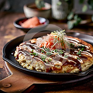 okonomiyaki, a delicious Japanese pancake 1