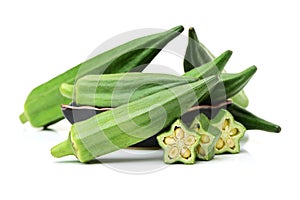 Okra vegetables