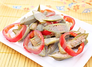 Okras and Paprika