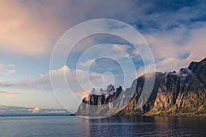 Okshornan, Bull Horns range in Senja, Norway