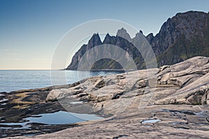 Okshornan, Bull Horns range in Senja, Norway