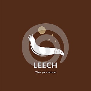 animal leech natural logo vector icon silhouette