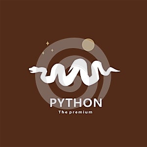 animal python natural logo vector icon silhouette