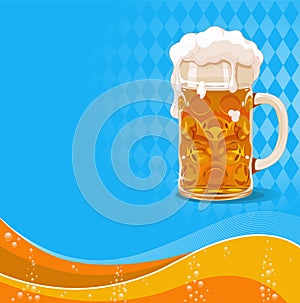 Oktoberfest beer background photo