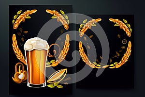 Oktoberfest Beer Festival Concept. Oktoberfest Beer Festival Background. Oktoberfest Beer Festival Theme. Generative Ai