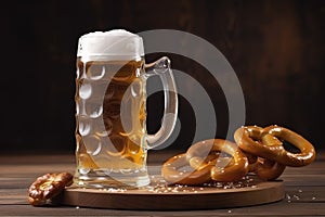 Oktoberfest Beer Festival Concept. Oktoberfest Beer Festival Background. Oktoberfest Beer Festival Theme. Generative Ai