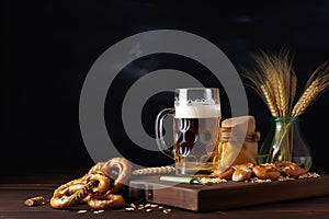 Oktoberfest Beer Festival Concept. Oktoberfest Beer Festival Background. Oktoberfest Beer Festival Theme. Generative Ai