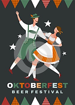 Oktoberfest Beer Festival poster design photo