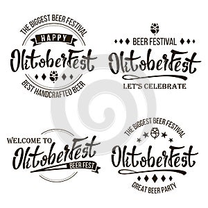 Oktoberfest Beer Festival Vector. Celebration Retro Typography Design. Print Template Good For Poster Or Flyer. Isolated