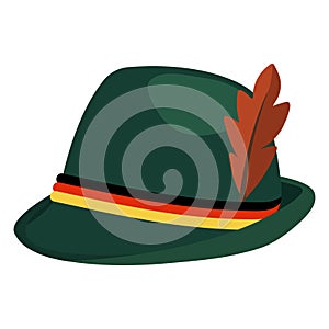 Oktoberfest Green Alpine Hat