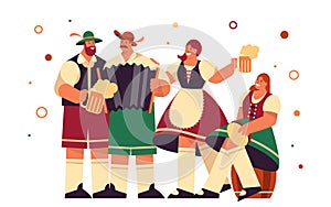 Oktoberfest or oktober beer festival, vector card