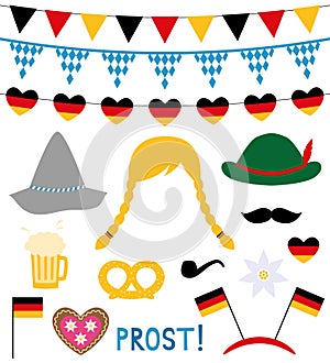 Oktoberfest photo booth and design elements