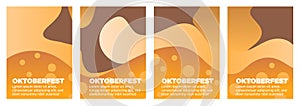 oktoberfest poster template vector illustration