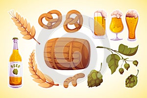 Oktoberfest realistic vector element collection