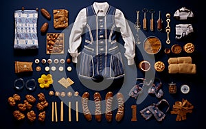 Oktoberfest recipe knolling