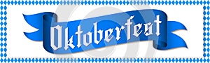 Oktoberfest - ribbon and gothic font photo
