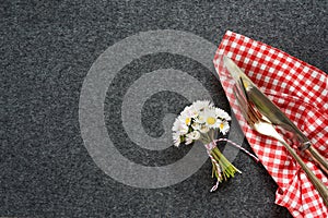 Oktoberfest table setting concept