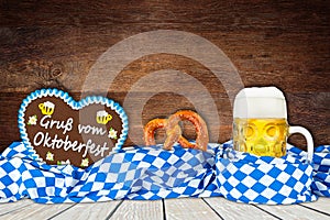 Oktoberfest wood background