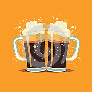 Oktoberfest, world largest beer festival or Volkfest. Held annually in Germany. Ai Generated