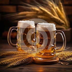 Oktoberfest, world largest beer festival or Volkfest. Held annually in Germany. Ai Generated