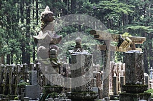 Okunoin cemetery at Koyasan, Japan.