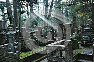 Okunoin Cemetery at Mount Koya photo