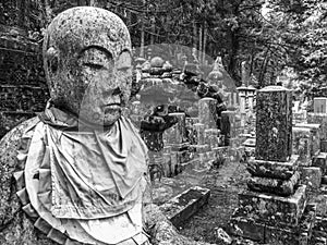 Okunoin graveyard, Koya San, Japan photo