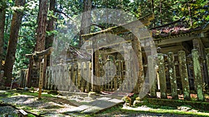 Okunoin Temple with Graveyard Area at Koyasan (Mt. Koya) in Wakayama