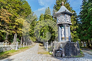 Okunoin Temple with Graveyard Area at Koyasan (Mt. Koya) in Wakayama