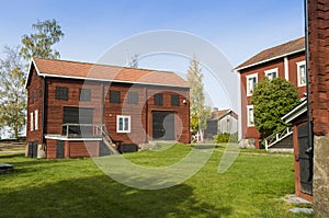 Ol-Ers farm buildings Halsingland Sweden photo