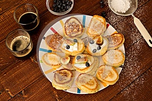 Oladi - traditional pancakes for breakfast in the Republic of Moldova photo