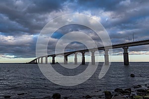 The Oland Bridge, Kalmar, Sweden photo