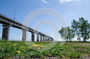 Oland Bridge at spring