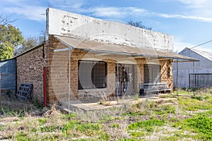 Old 1800`s buildings in Cherokee Texas