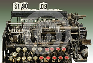 Old 1921  Manufacture by the National cash register compagny of Canada