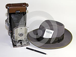 Old 1950's Retro Press Photographer Tools