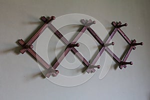 Old  1960s accordian style coat rack