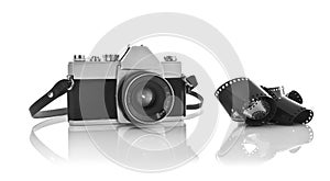 Old 35mm film photo camera