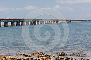 Old 7 Mile bridge at Water Lev