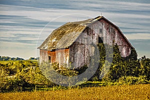 Old Abandend Barn in Rural Northeast Iowa